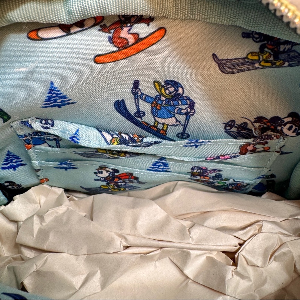 NWT Our Universe Disney Mickey Mouse Ski Sherpa Convertible Crossbody Bag. - Picture 16 of 16